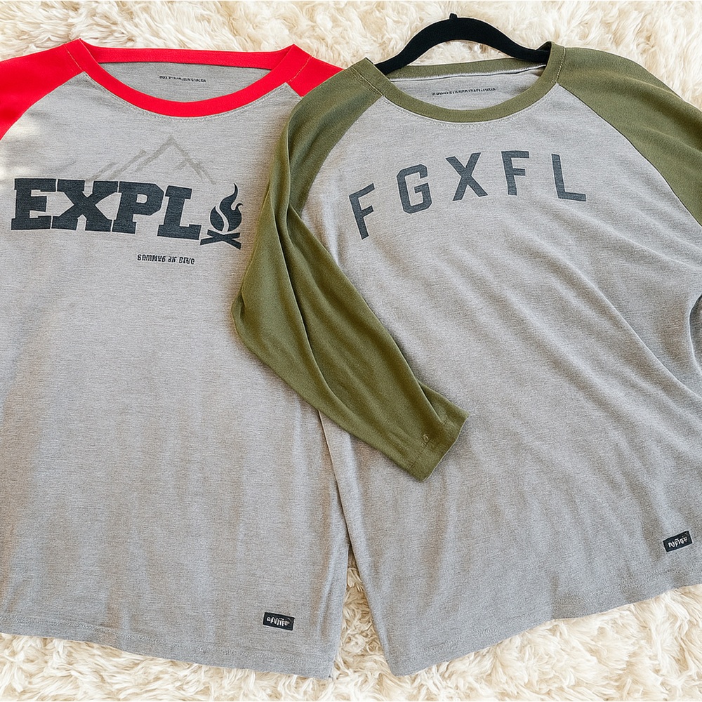 Flag Nor Fail 2 Raglan Shirts Red and Green Men's Shirt